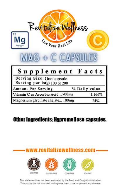 Mag Defense + Vitamin C Capsules